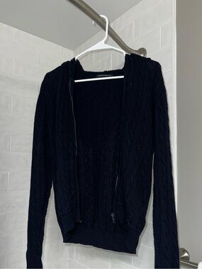 brandy melville knit zip up